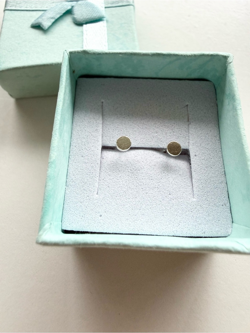 Sterling Silver Tiny Dot Stud Earrings